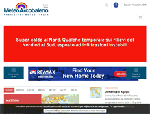 Tablet Screenshot of meteoarcobaleno.com